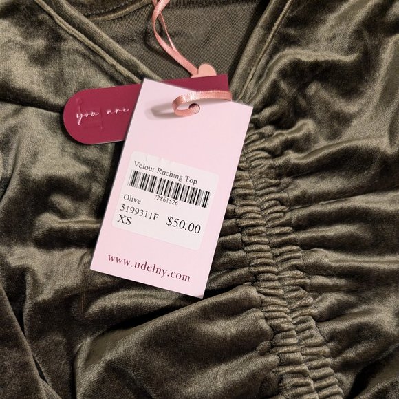 Velour Ruching Top - Picture 3 of 3